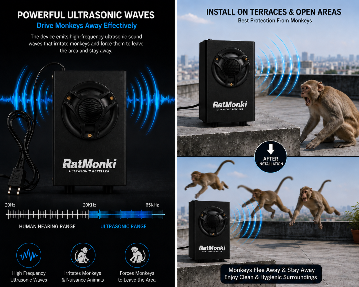Monkey ultrasonic Repellent