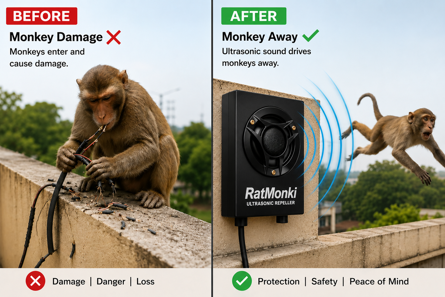 Monkey ultrasonic Repellent